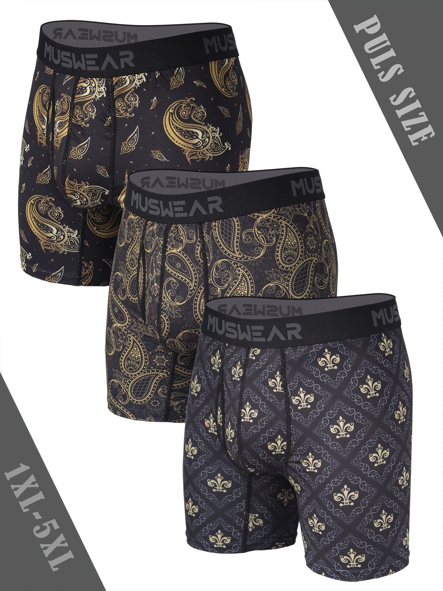 Men's Boxer Briefs - Stretch – Sizes 1XL–5XL – view 2