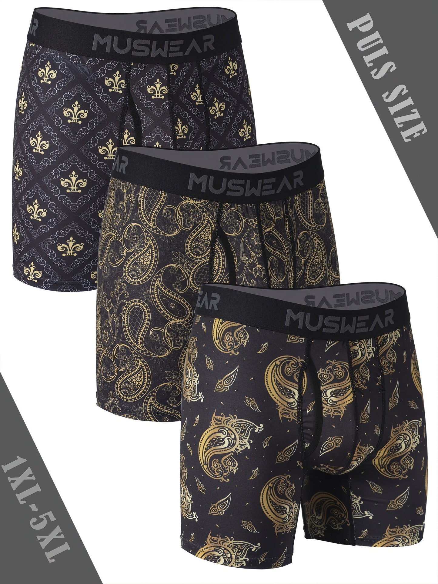 Men's Boxer Briefs - Stretch – Sizes 1XL–5XL – view 3