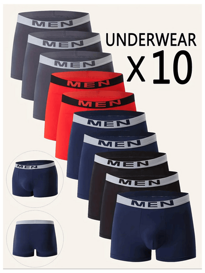 Men's Boxer Shorts - Breathable 10 Pack – Mixed colors Underwear – main product image