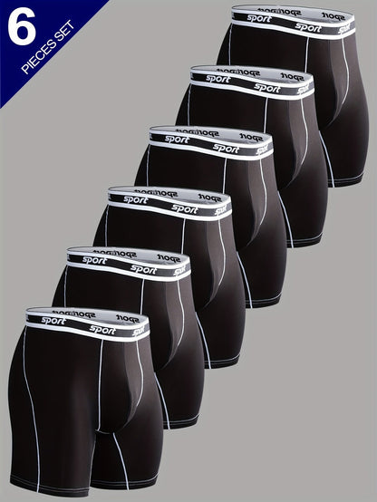 Men's Boxer Shorts - Breathable 6 Pack – White – White option – main product image