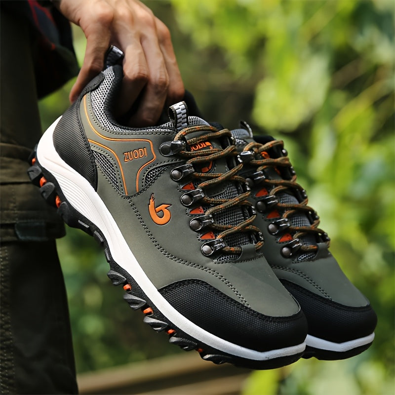 Men's Breathable Lace-Up Sneakers - PU Upper and EVA Insole – view 3