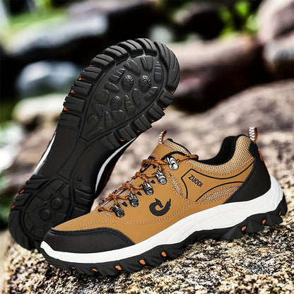 Men's Breathable Lace-Up Sneakers - PU Upper and EVA Insole – Black option – view 6