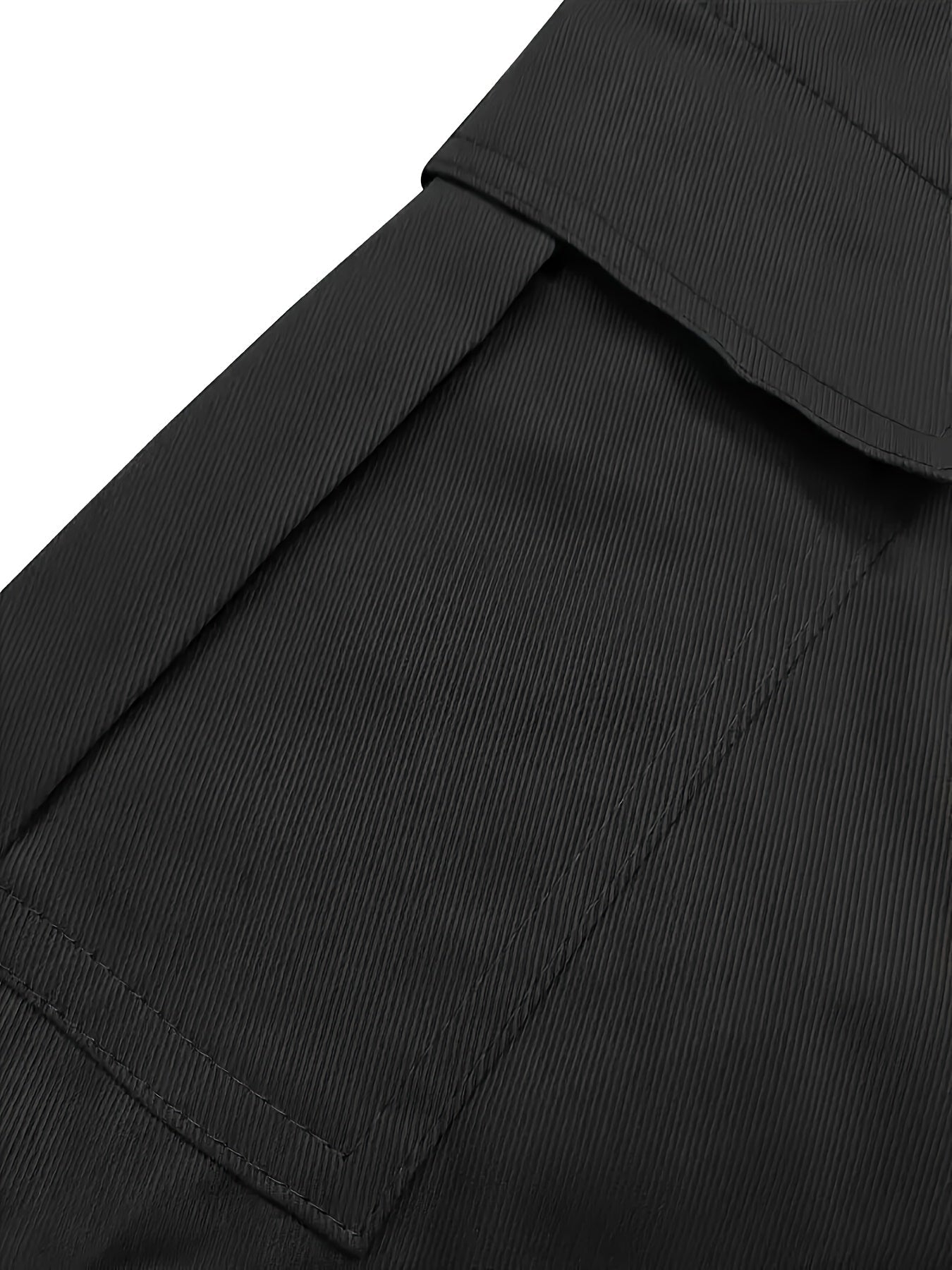 Men's Cargo Pants - Drawstring Waist With Pockets – Slim Fit – view 3