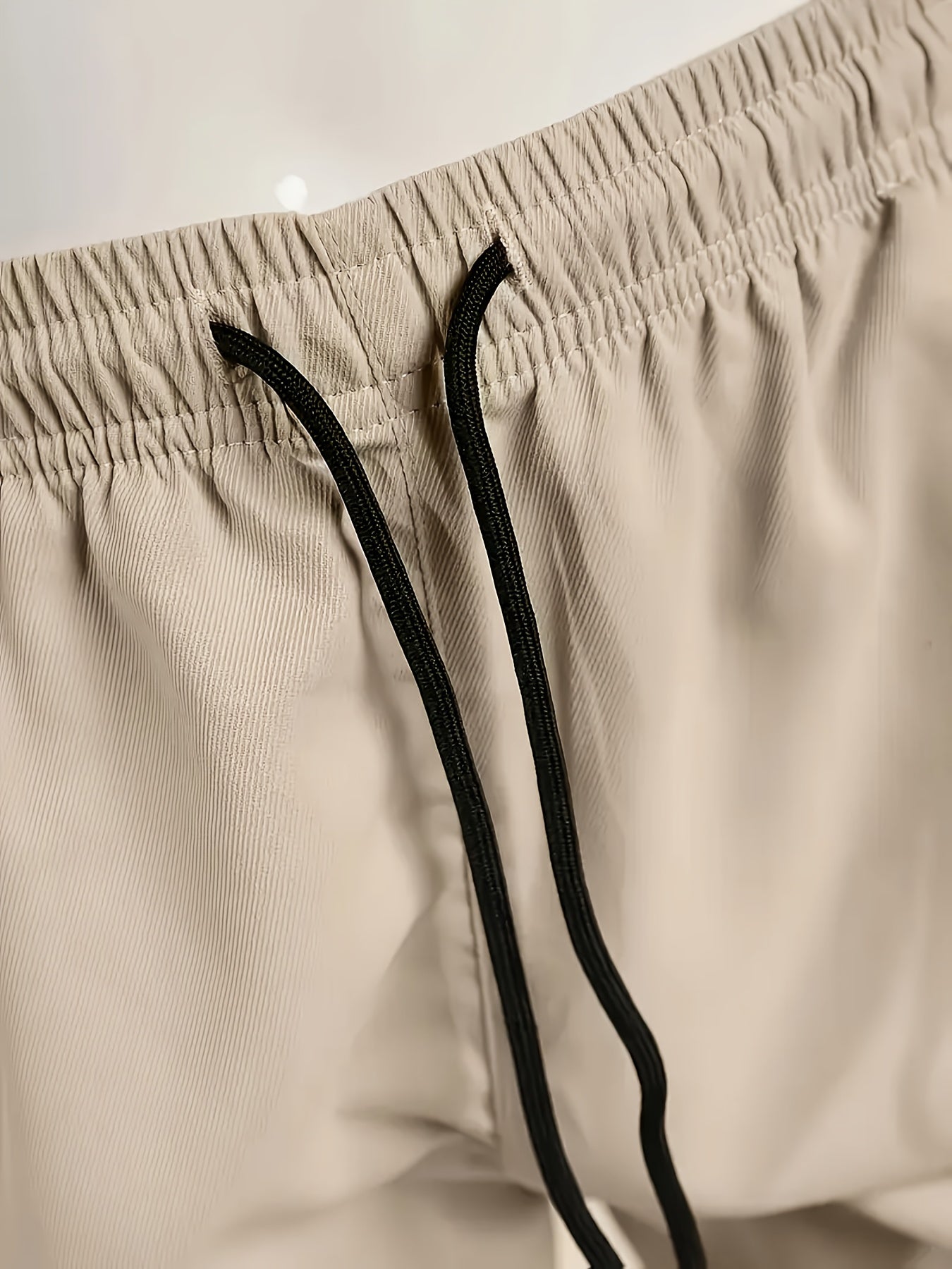 Men's Cargo Pants - Drawstring Waist With Pockets – Slim Fit – view 8