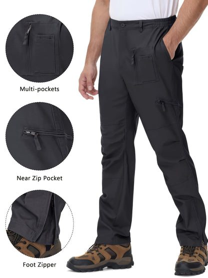 Men's Cargo Pants - Elastic Waist With Pockets – Sizes 30–40 detail view