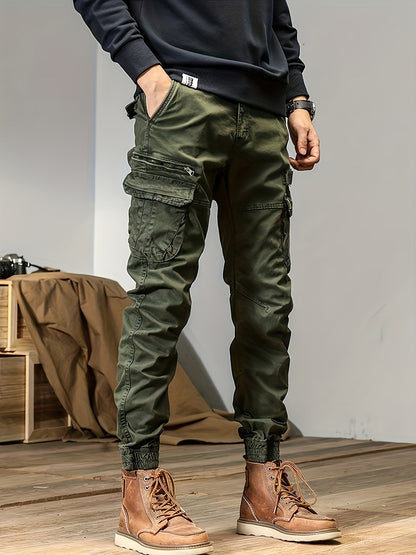 Men's Cargo Pants - Multi Pocket – Black – view 13