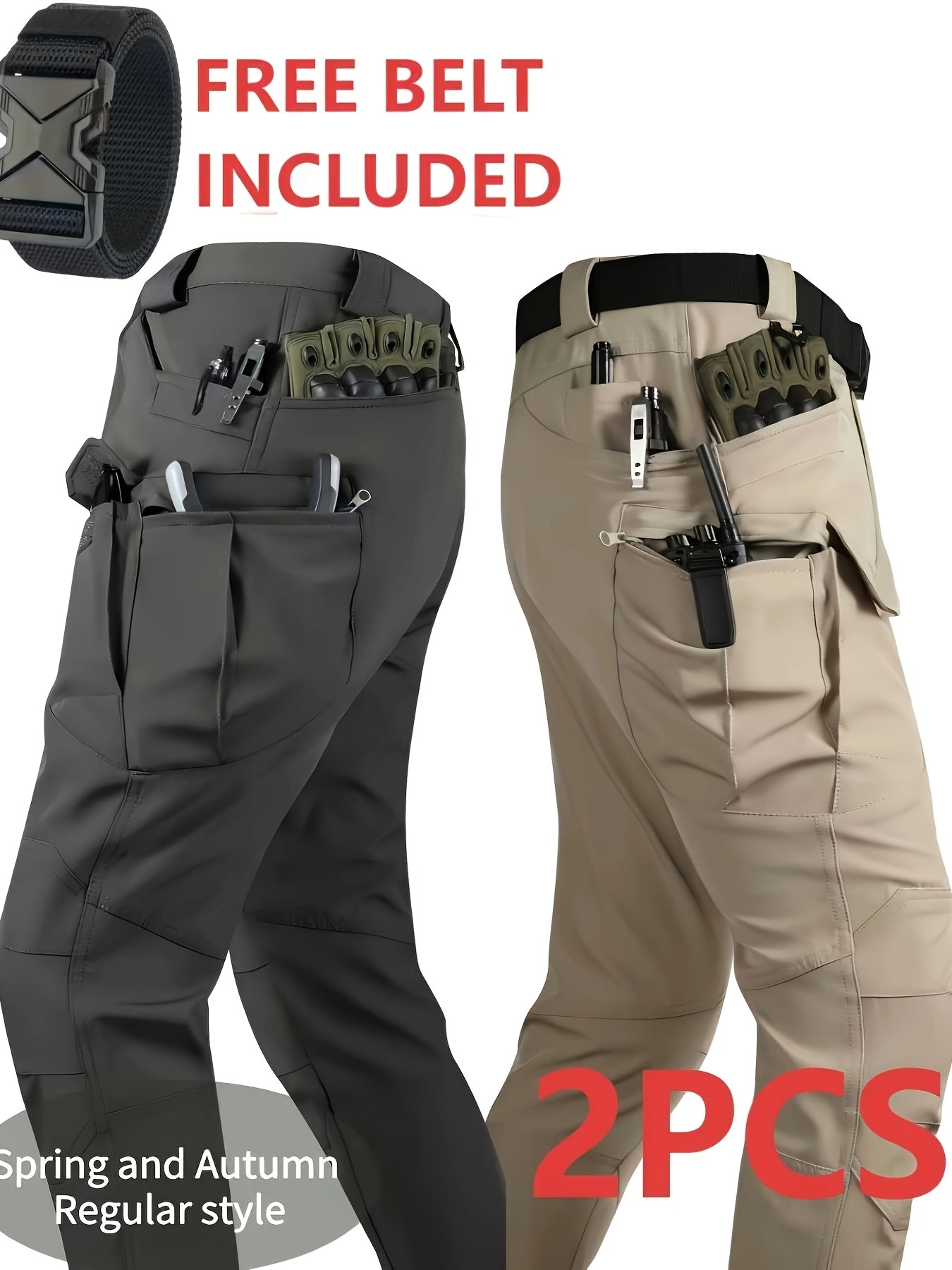 Men's Cargo Pants - Multi Pocket – Sizes M–XXXL – view 13