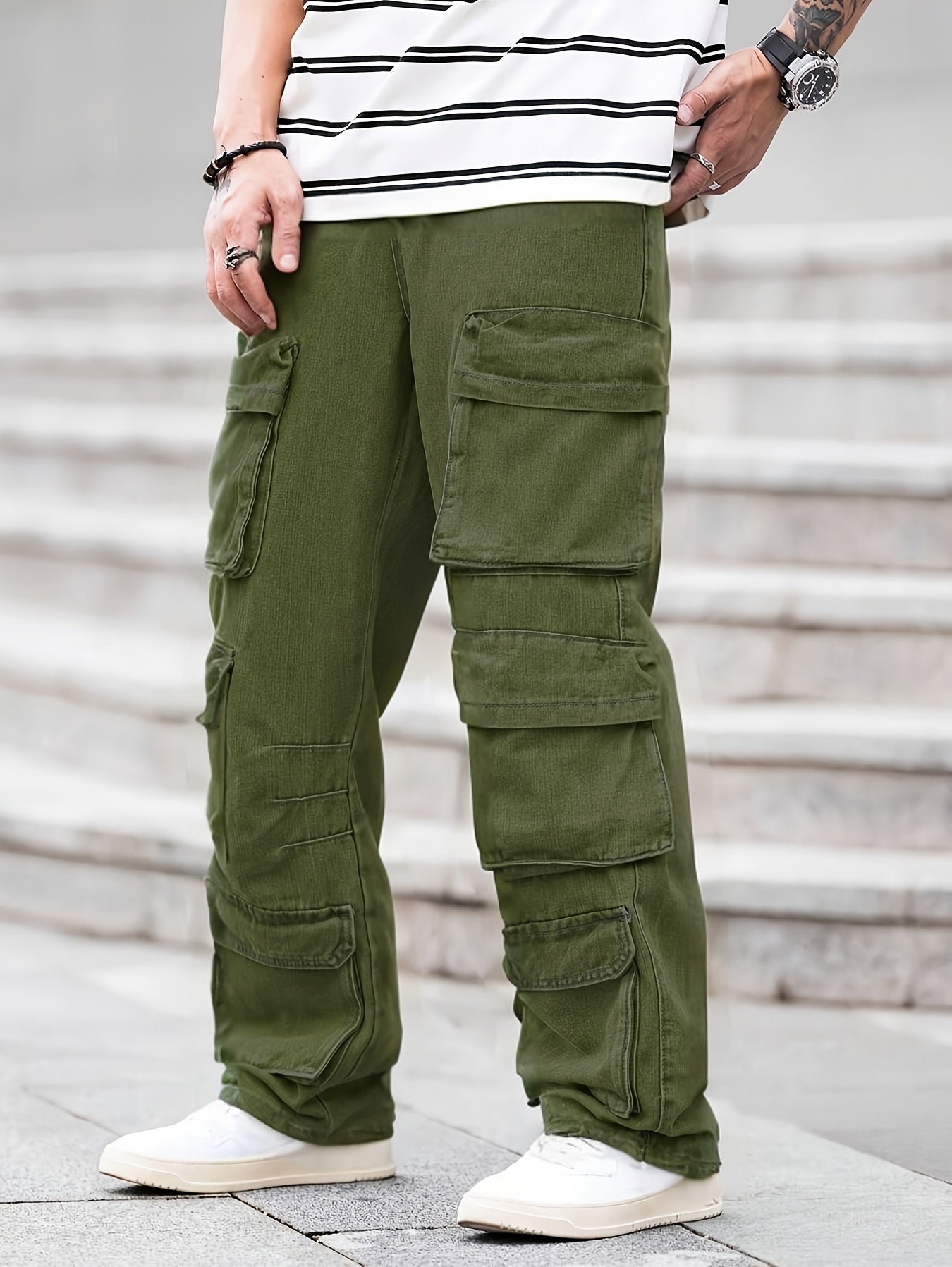 Men's Cargo Pants - Multi Pocket – Sizes XS–XXXL – view 3