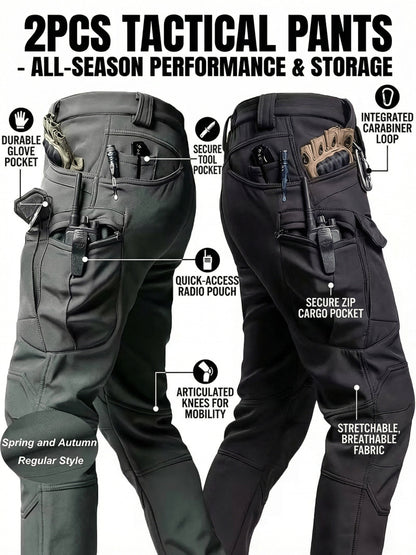 Men's Cargo Pants - Multi Pocket Workwear – Sizes M–XXXL – view 2