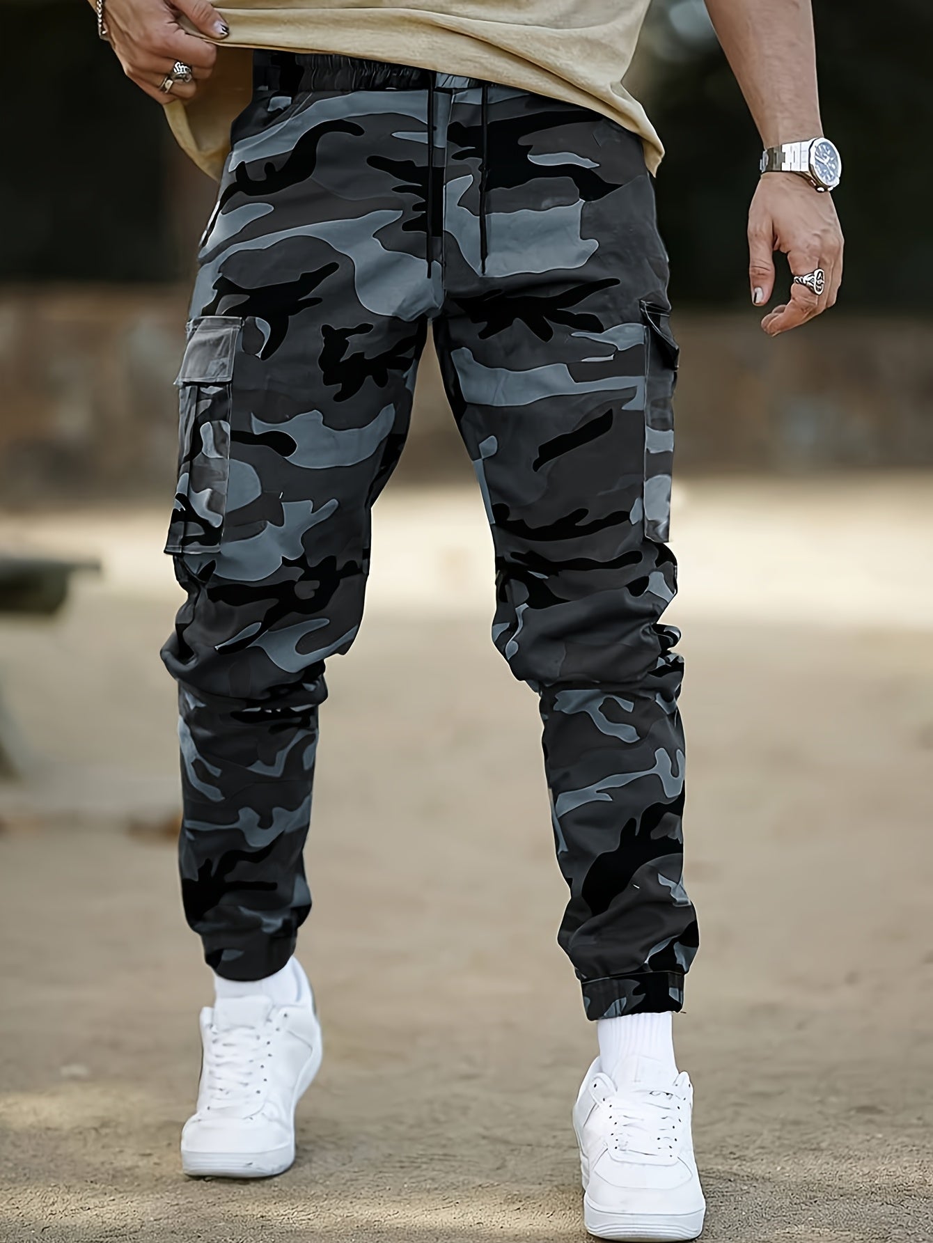 Men's Cargo Pants - Multi Pocket Workwear – Sizes S–XXXL – view 3