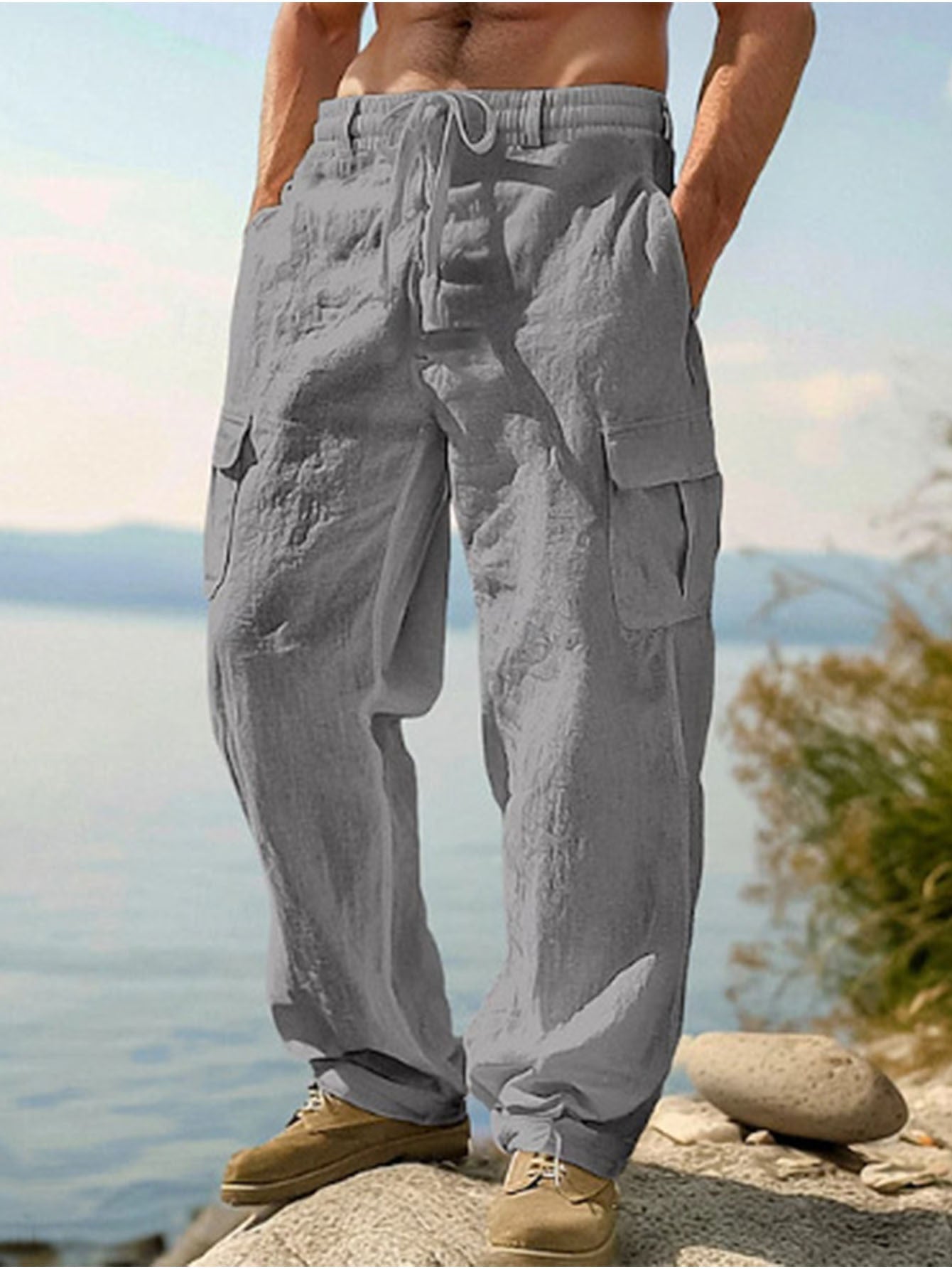 Men's Cargo Pants - Multi Pocket Workwear Style – view 2