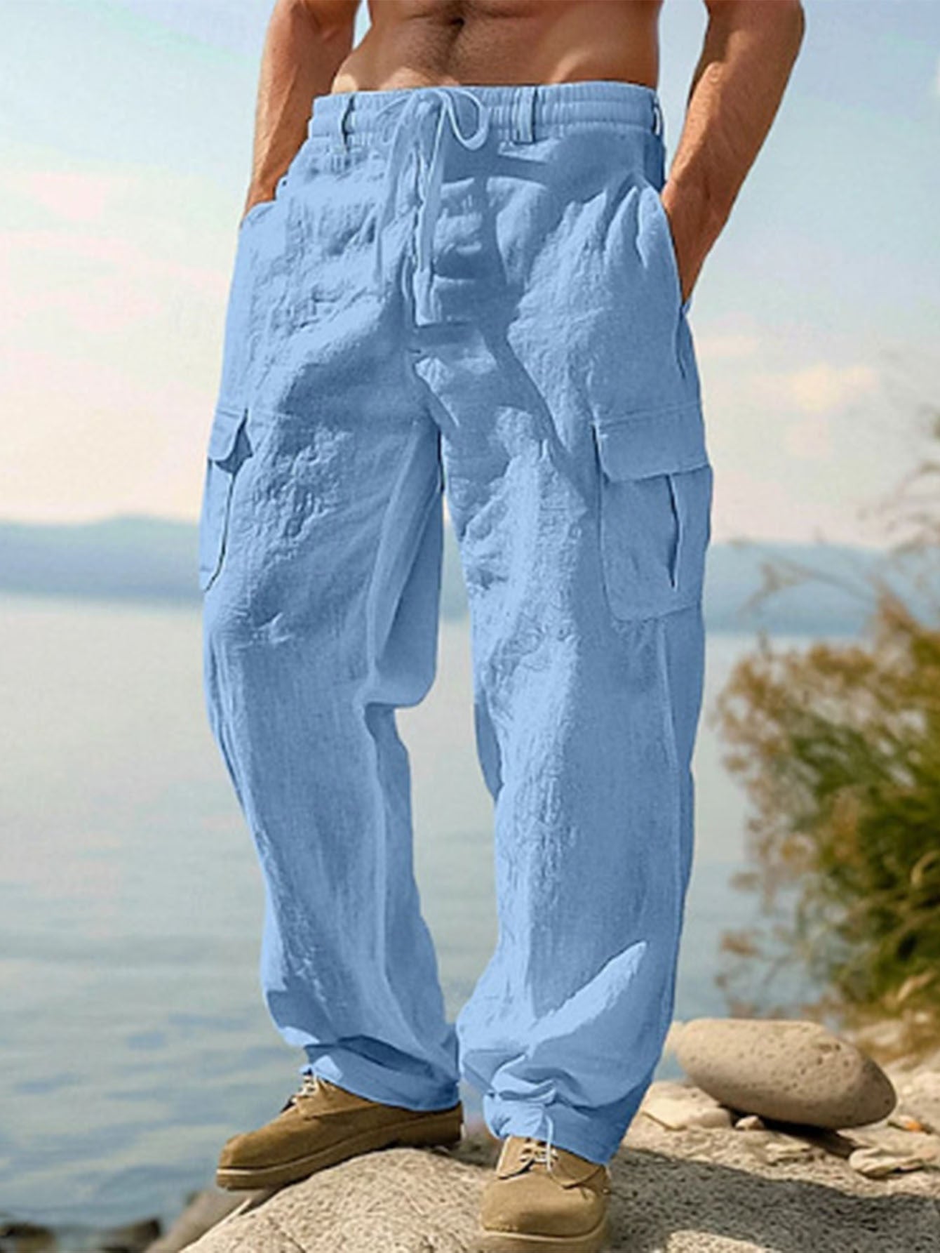 Men's Cargo Pants - Multi Pocket Workwear Style – view 7