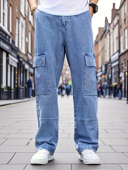 Men's Cargo Pants - Pocket Detail Wide Leg – view 8