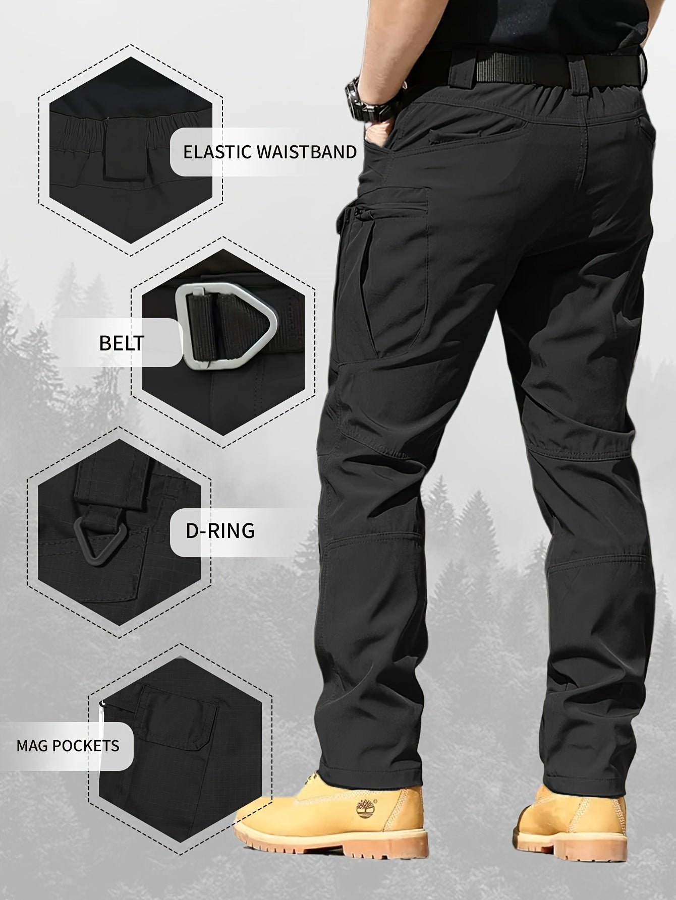 Men's Cargo Pants - Quick Dry With Pockets – 6-Variant Selection – view 9