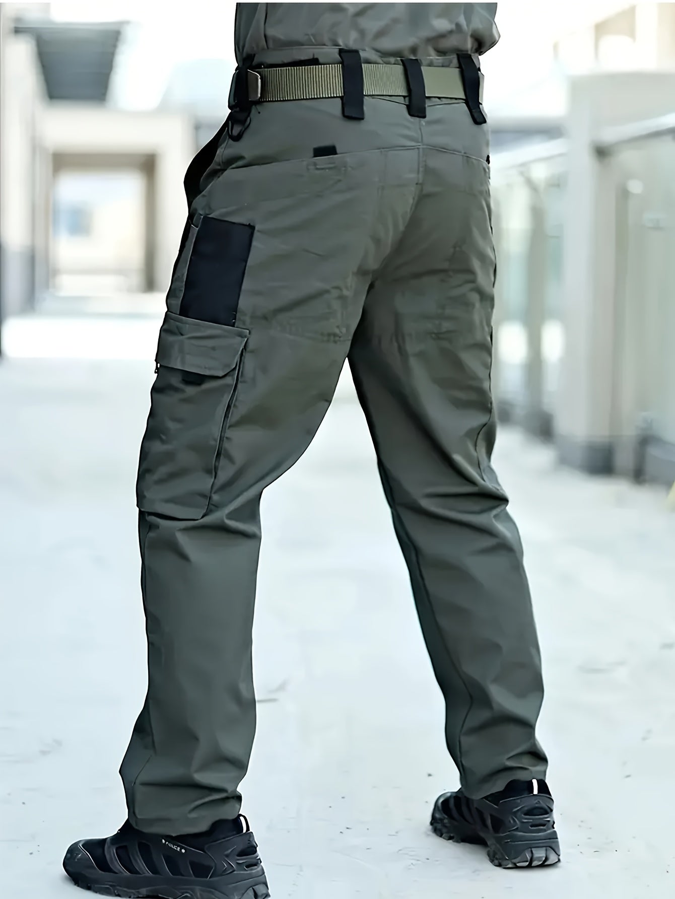 Men's Cargo Pants - Quick Dry With Pockets – Black Utility – view 5