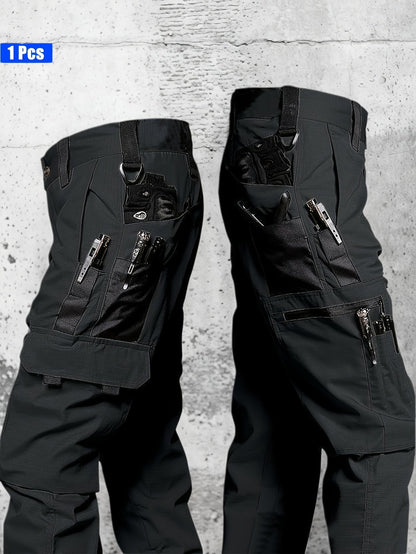Men's Cargo Pants - Quick Dry With Pockets – Black Utility – view 8