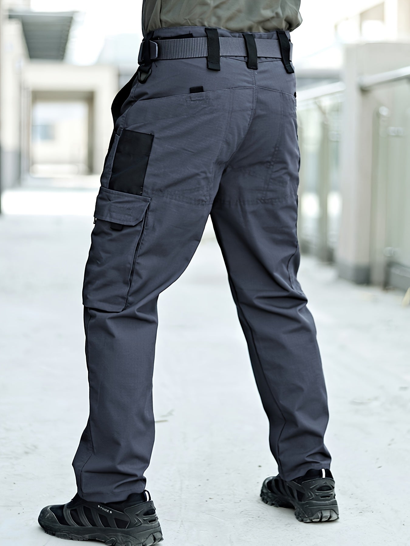 Men's Cargo Pants - Quick Dry With Pockets – Black Utility – view 11