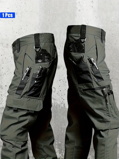 Men's Cargo Pants - Quick Dry With Pockets – Black Utility – Black option – view 10