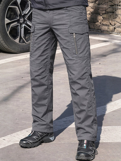 Men's Cargo Pants - Quick Dry With Pockets – Grey – view 2