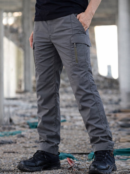 Men's Cargo Pants - Quick Dry With Pockets – Grey – view 3