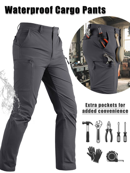 Men's Cargo Pants - Quick Dry With Pockets – Sizes 30–40 – Khaki option – view 2
