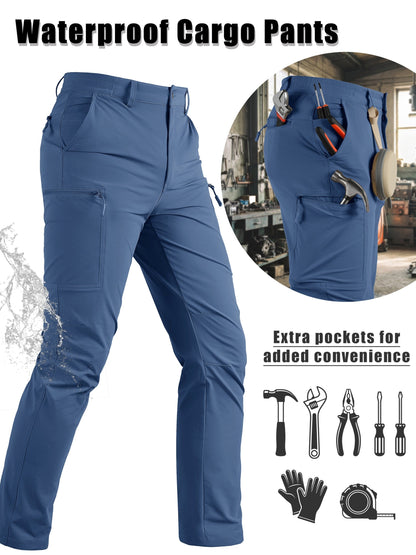 Men's Cargo Pants - Quick Dry With Pockets – Sizes 30–40 – Khaki option – view 3