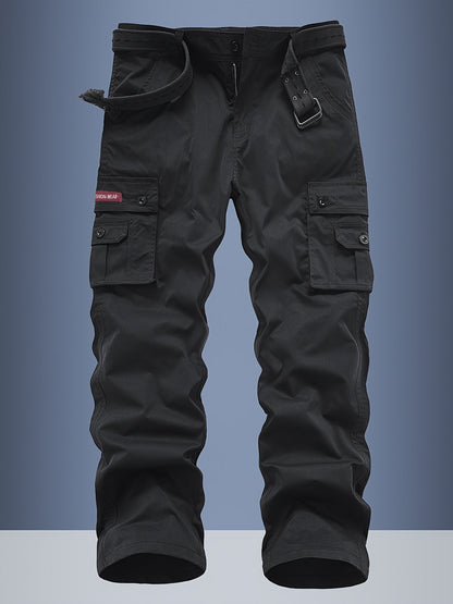Men's Cargo Pants - Regular Fit With Pockets – Sizes 30–38 – Black option – view 4