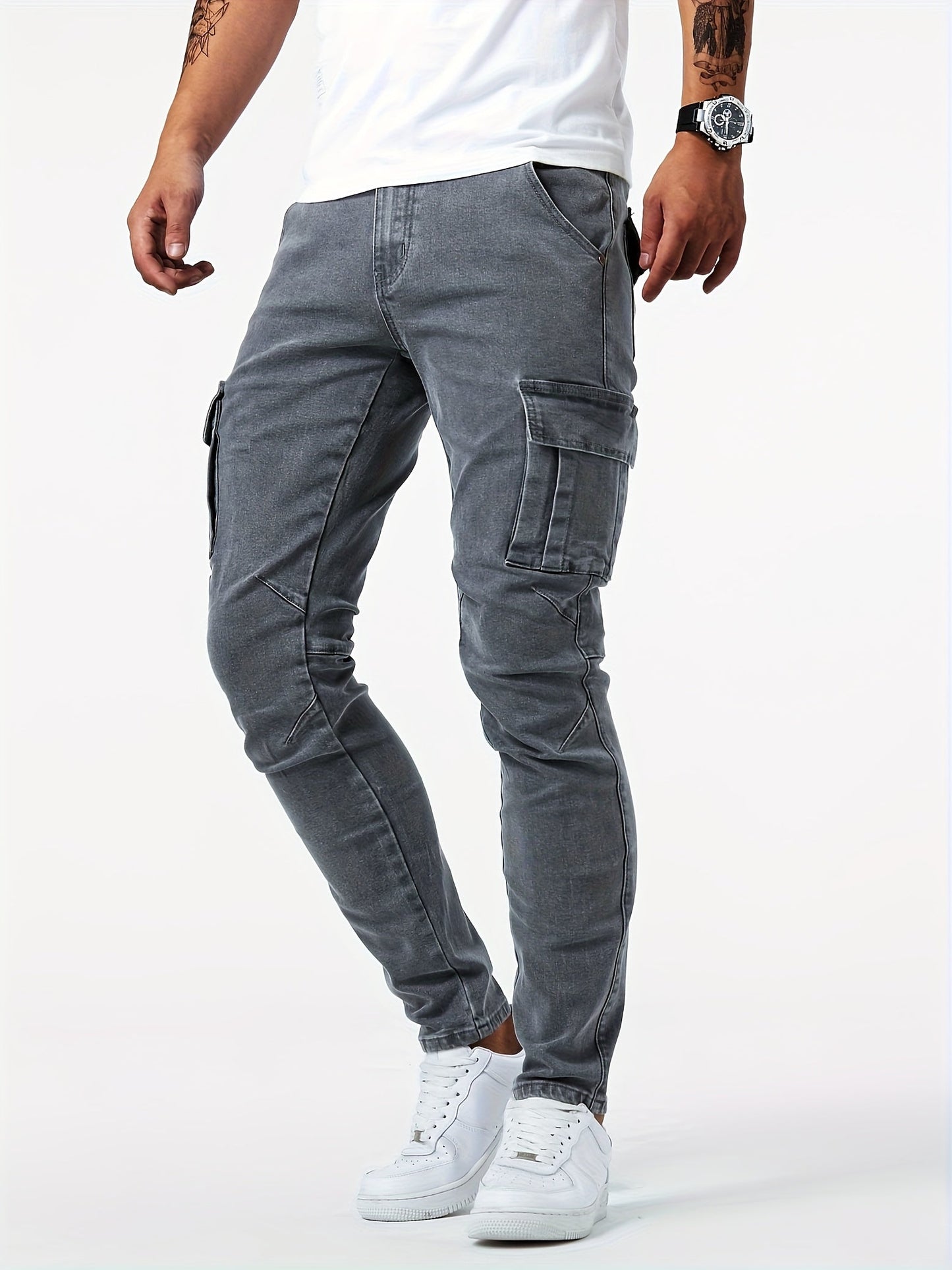 Men's Cargo Pants - Slim Fit With Pockets – view 9