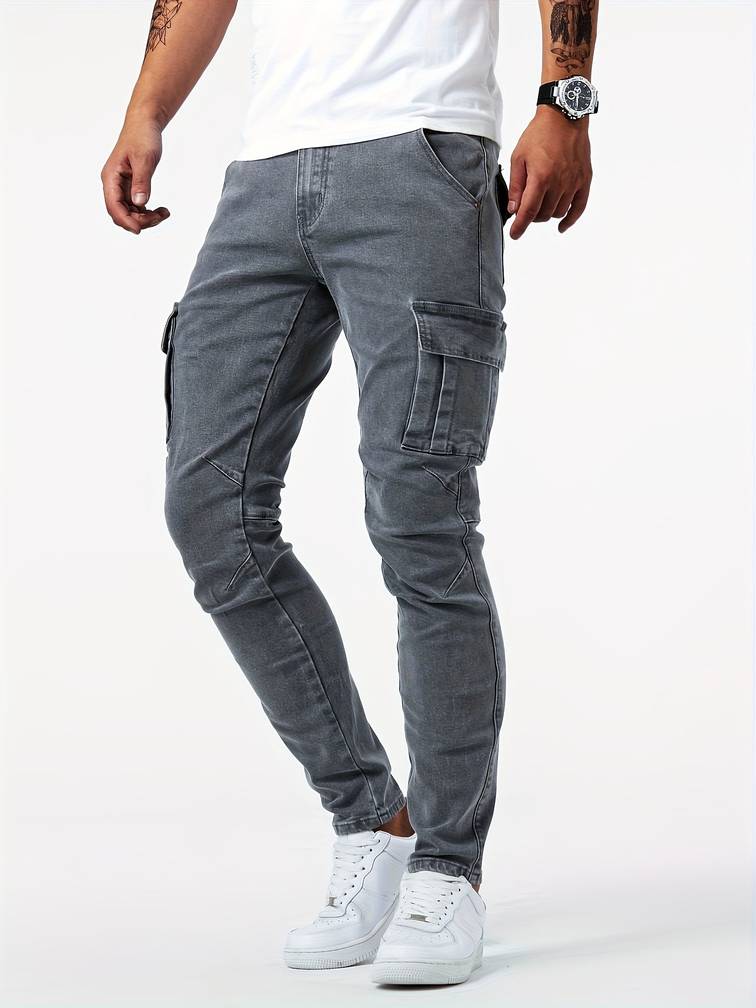 Men's Cargo Pants - Slim Fit With Pockets – view 9
