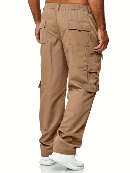 Men's Cargo Pants - Stretch – Khaki Polyester – view 5