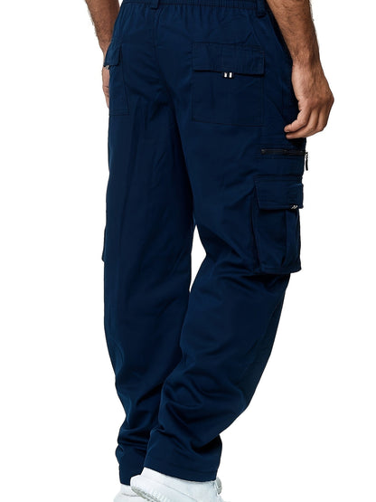Men's Cargo Pants - Stretch – Khaki Polyester – view 14