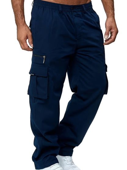 Men's Cargo Pants - Stretch – Khaki Polyester – Khaki option – view 3