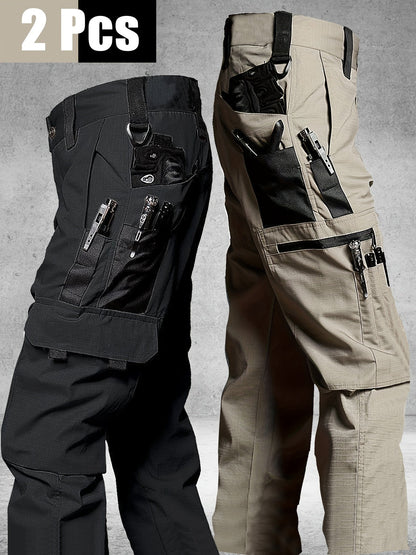 Men's Cargo Pants - Stretch With Pockets – 22-Variant Selection – Black option – view 2