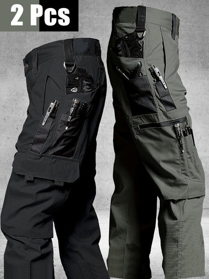 Men's Cargo Pants - Stretch With Pockets – 22-Variant Selection – Black option – view 3