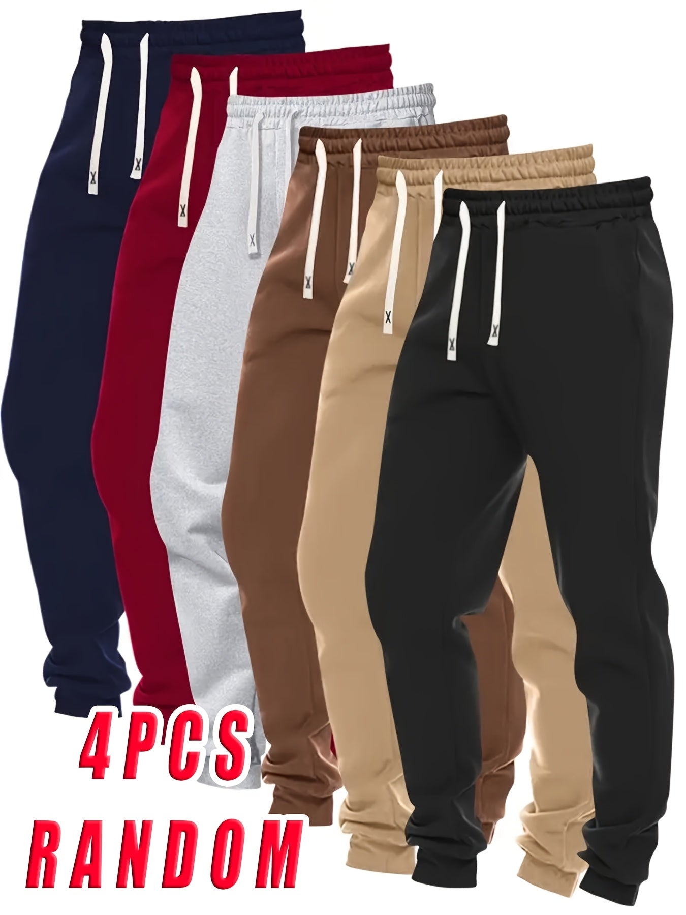 Men's Cargo Pants - Stretch With Pockets – 4PCS RANDOM Polyester – view 7
