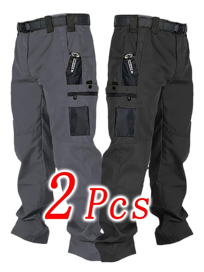 Men's Cargo Pants - Stretch With Pockets – 6-Color Selection – Grey option – view 4
