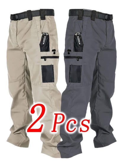 Men's Cargo Pants - Stretch With Pockets – 6-Color Selection – Grey option – view 5