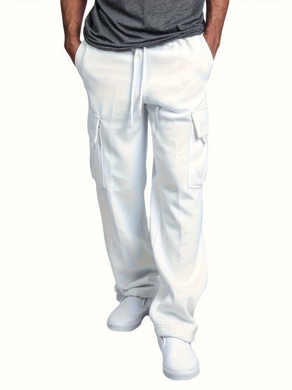 Men's Cargo Pants - Stretch With Pockets – Black Knit – view 5
