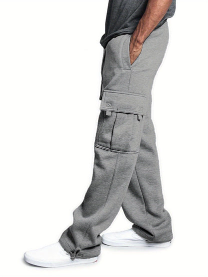 Men's Cargo Pants - Stretch With Pockets – Black Knit – view 9