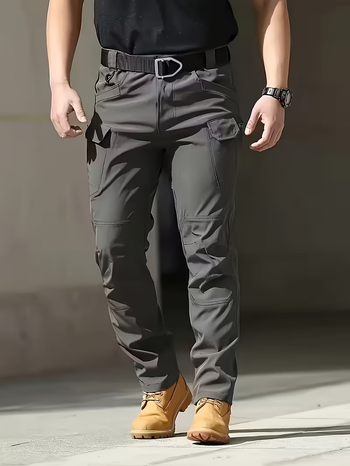 Men's Cargo Pants - Stretch With Pockets – Color Polyester – view 6