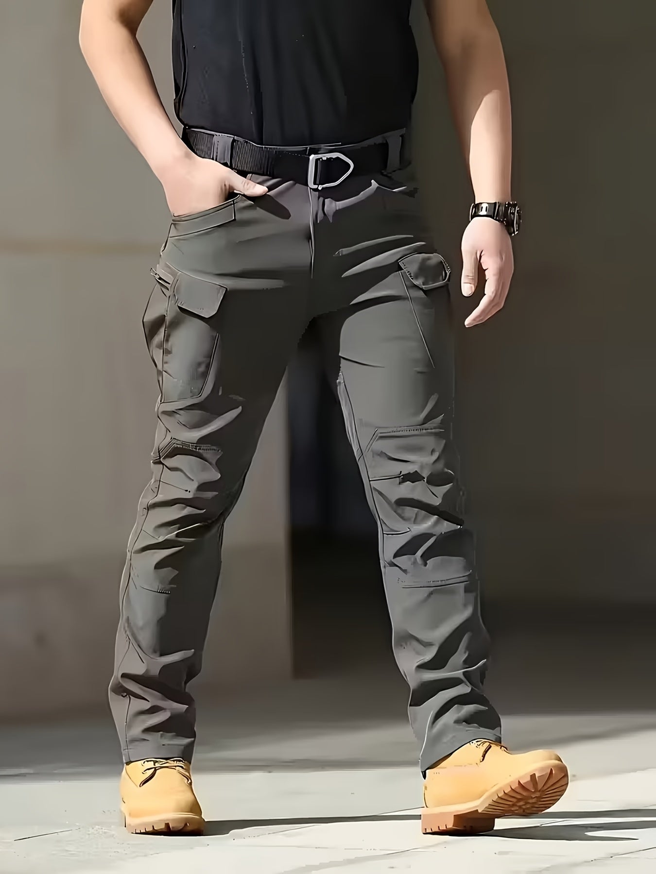 Men's Cargo Pants - Stretch With Pockets – Color Polyester – view 15