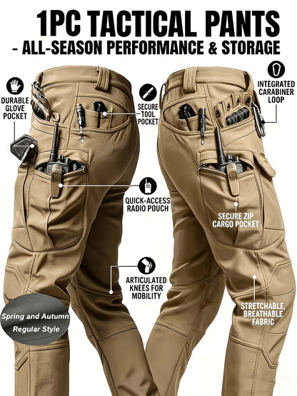 Men's Cargo Pants - Stretch With Pockets – Color Polyester – view 16