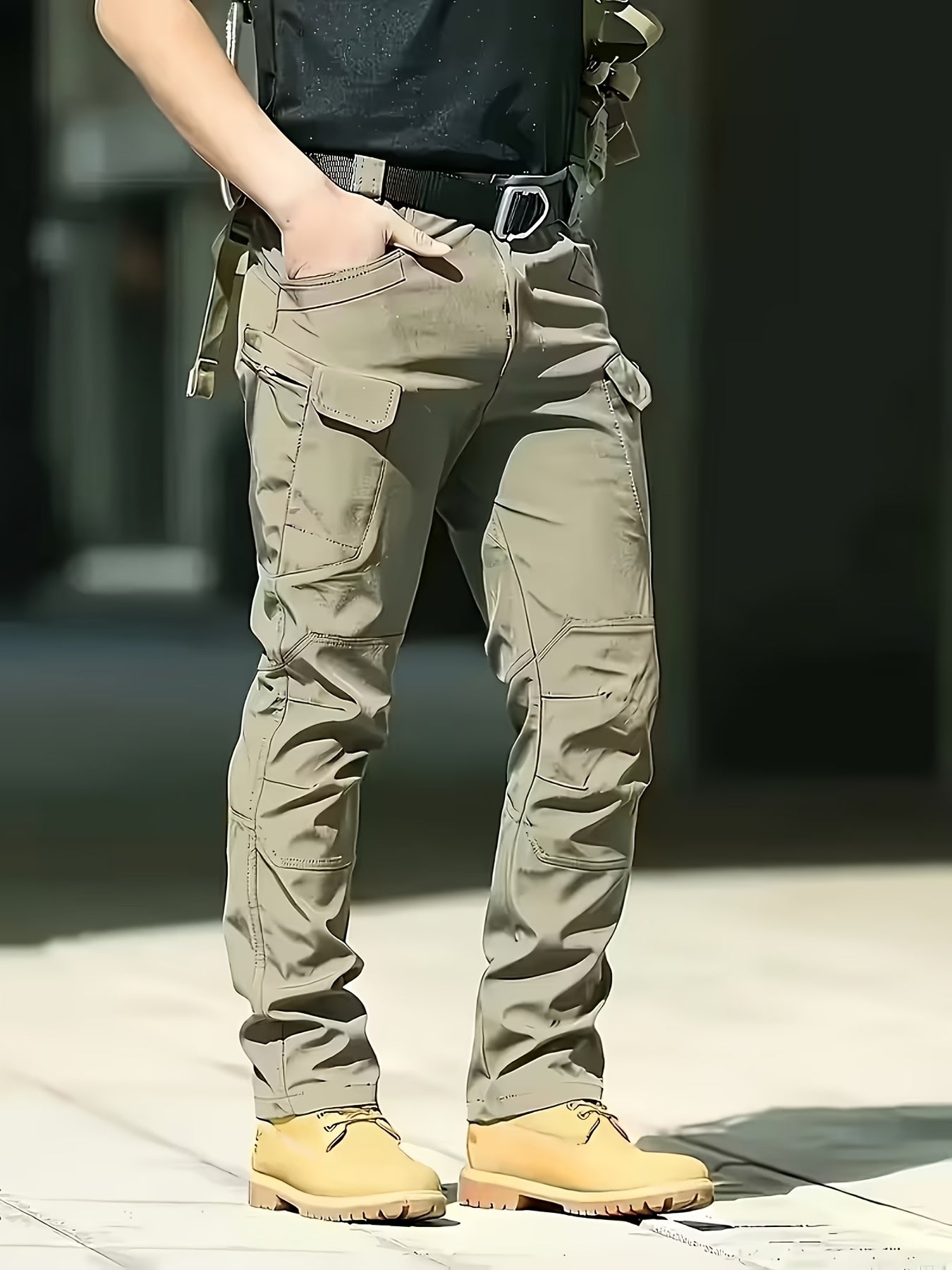 Men's Cargo Pants - Stretch With Pockets – Color Polyester – view 18
