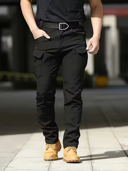 Men's Cargo Pants - Stretch With Pockets – Color (with belt) – view 4