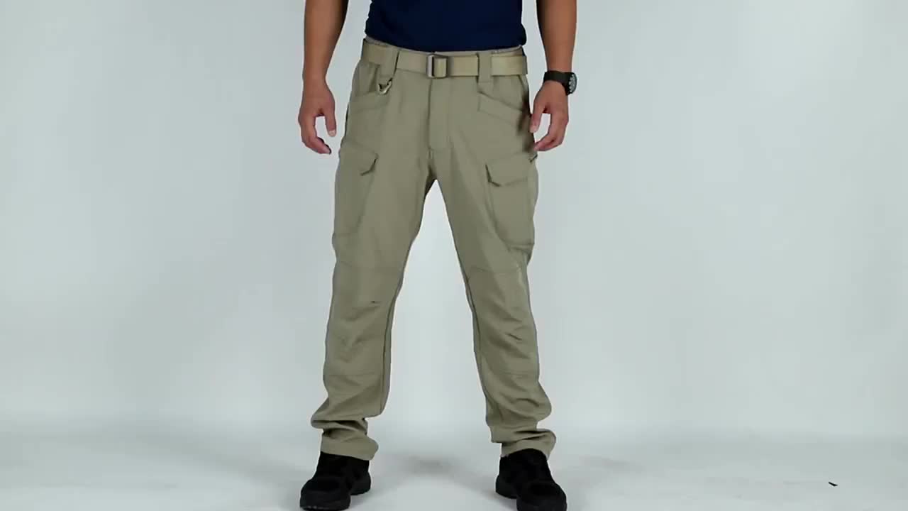 Men's Cargo Pants - Stretch With Pockets – Color (with belt) – view 5