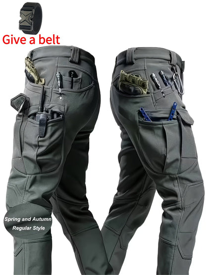 Men's Cargo Pants - Stretch With Pockets – Color (with belt) – view 6