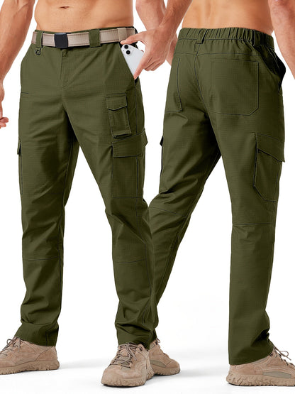 Men's Cargo Pants - Stretch With Pockets Workwear – Khaki option – view 3
