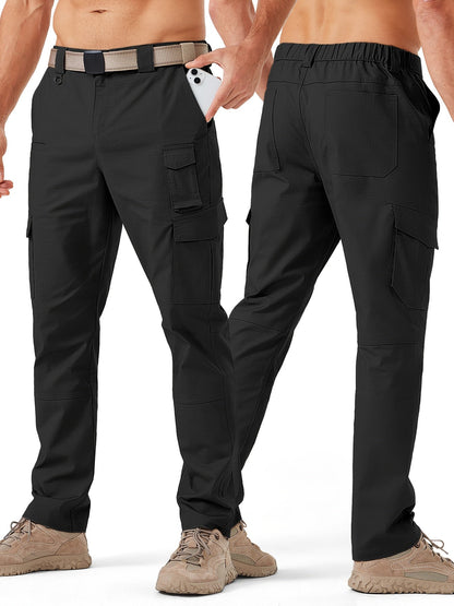 Men's Cargo Pants - Stretch With Pockets Workwear – Khaki option – view 4