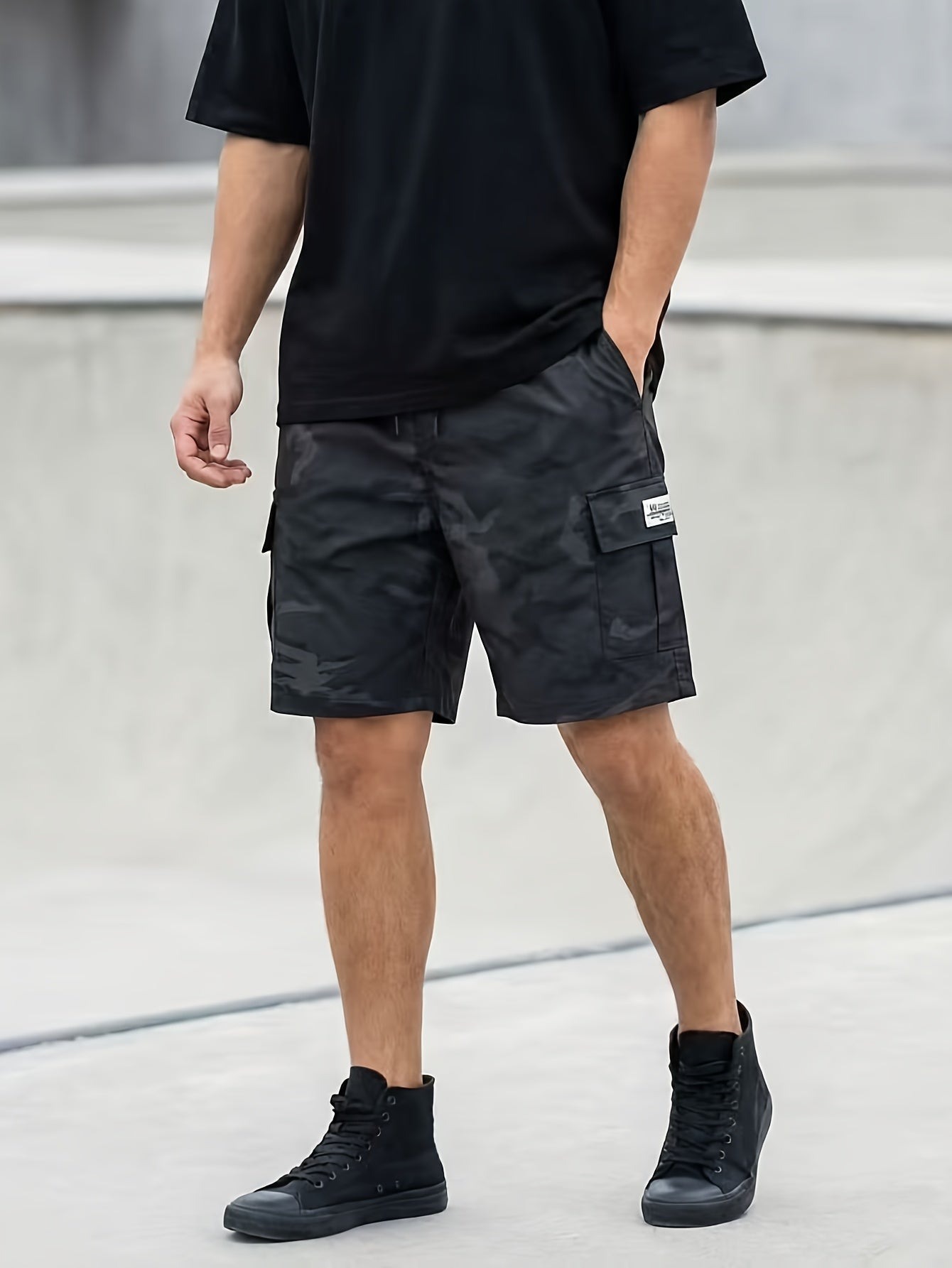 Men's Cargo Shorts - Drawstring Waist With Pockets – Sizes M–XXXL – view 4