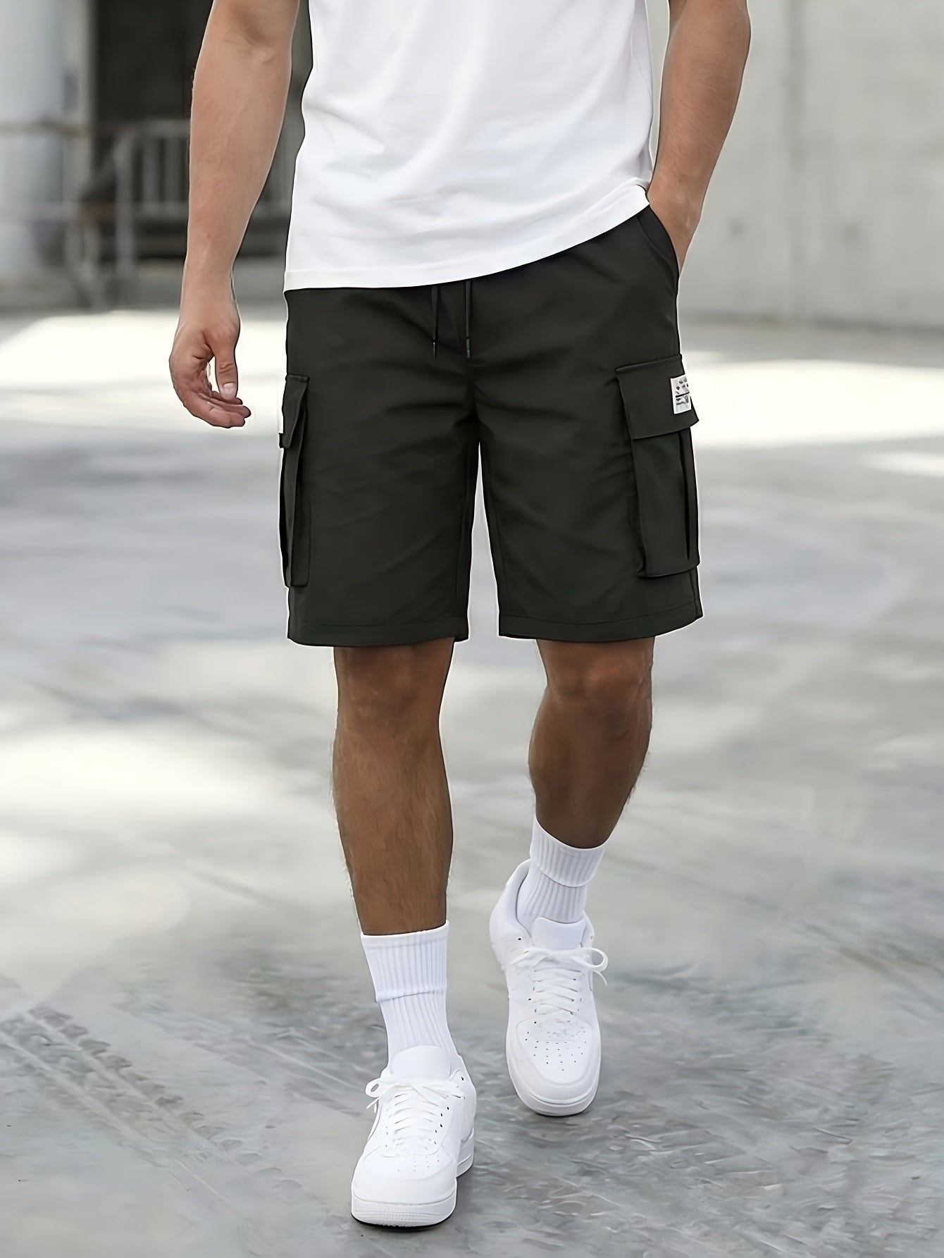Men's Cargo Shorts - Drawstring Waist With Pockets – Sizes M–XXXL – view 5